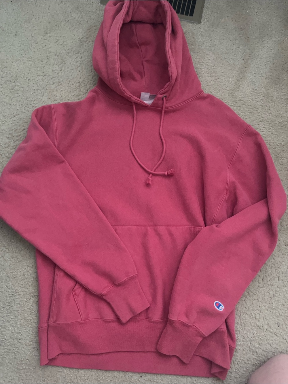 Champion Rose Pink Hooded Pullover Sweatshirt